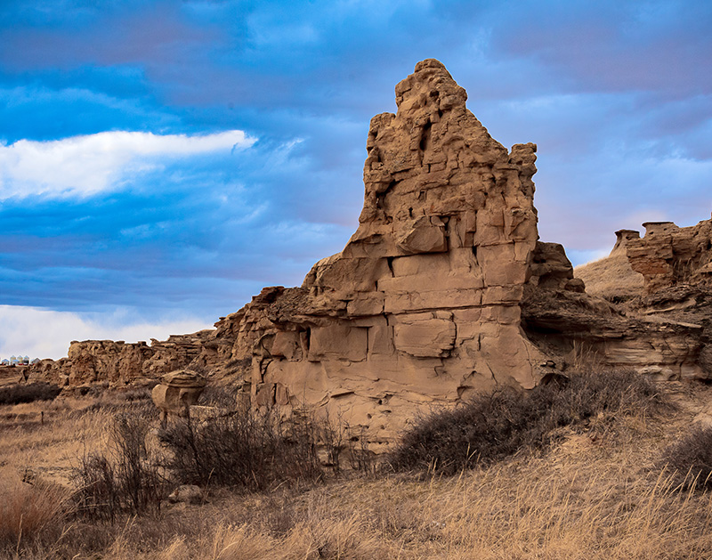 Picture shows how erosion has sculpted the land into the natural attraction that it is today